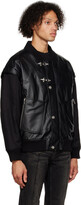 Thumbnail for your product : C2H4 Black Streamline Arch Bomber Jacket