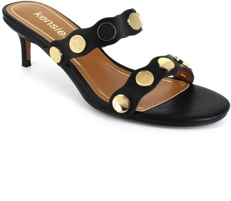 Kensie Women's Gale Studded Mid-heel Dress Sandals Women's Shoes - ShopStyle