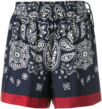 Moncler paisley print shorts