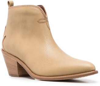 Sartore Pointed-Toe Leather Boots