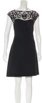Thumbnail for your product : Marchesa Embellished Silk Dress Black Embellished Silk Dress