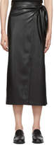 Thumbnail for your product : Nanushka Black Vegan Leather Amas Sarong Skirt