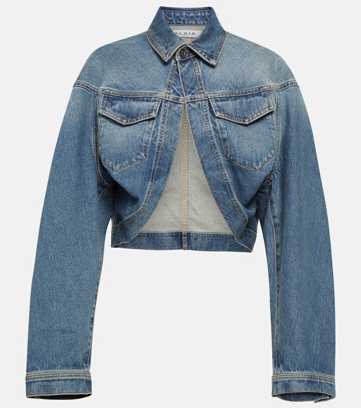 Alaia Cropped denim jacket