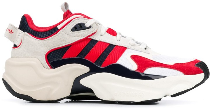 red and white adidas shoes high tops