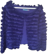 Thumbnail for your product : Alice + Olivia Blue Fur Jacket