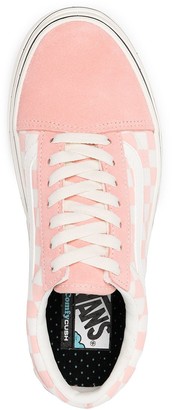 Vans Pink Checkerboard Signature Chunky Trainers