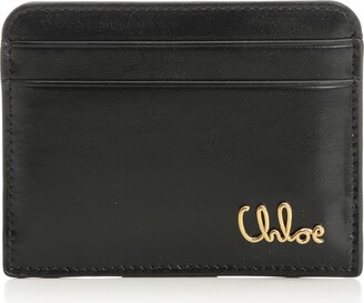 【Chloe】Marcie Trifold Wallet Black Chloé Marcie tri-fold leather wallet - ShopStyle