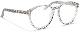 Thumbnail for your product : Nobrand x Linda Farrow python print curved round optical glasses