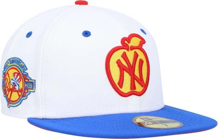 Men's New York Yankees New Era Tan/Black 100th Anniversary Cooperstown  Collection Purple Undervisor 59FIFTY Fitted Hat