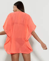 Thumbnail for your product : Club Z Collection Beaded V-Neck Dress Swim Cover-Up