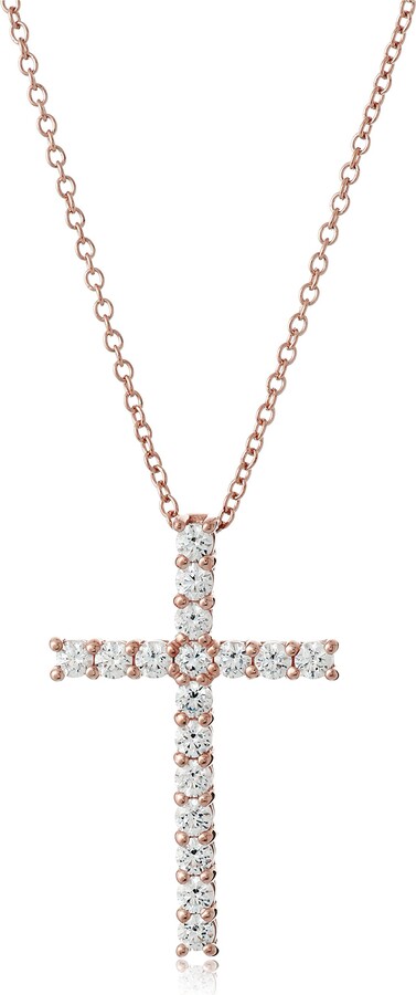 Rose Gold Cross Necklace | Shop the world's largest collection of 