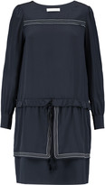 Thumbnail for your product : See by Chloe Embroidered silk crepe de chine mini dress