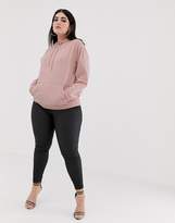 Thumbnail for your product : ASOS Curve DESIGN Curve ultimate hoodie in pink