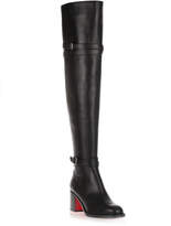 Christian Louboutin Karialta 70 black leather over-the-knee boot