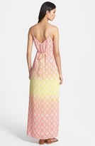 Thumbnail for your product : Charlie Jade 'Maddison' Print Silk Maxi Dress