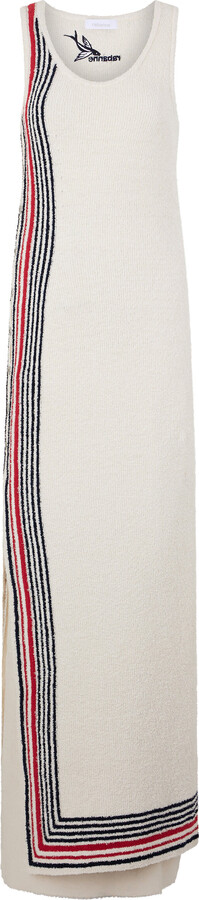 Rabanne Stripe-Detailed Cotton-Blend Maxi Dress
