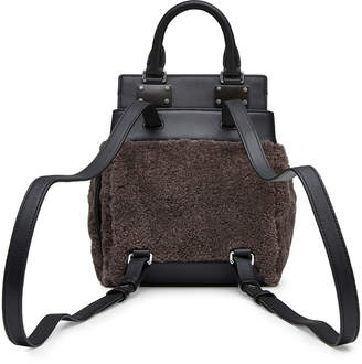 Rag & Bone Small Pilot Backpack in Leather and Shearling
