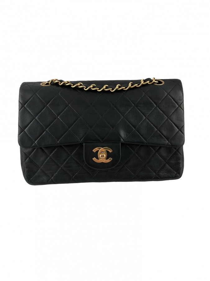Chanel Timeless/Classique Black Leather Handbags