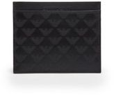 Thumbnail for your product : Emporio Armani Eagle-Stamped Leather Card Case