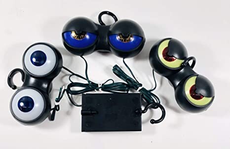 Peep N' Peepers Flashing Eyes Halloween Lights with Automatic Timer (1 Set)