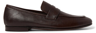 Dunhill Textured-Leather Penny Loafers