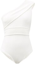 Thumbnail for your product : Haight Maria One-shoulder Crepe-jersey Swimsuit - White