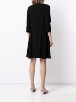 Thumbnail for your product : Paule Ka Satin-Crepe Flared Dress