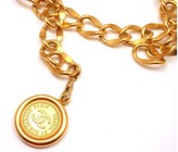Thumbnail for your product : Chanel Vintage CC Disc Logo Belt Necklace