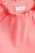 Thumbnail for your product : Next Girls Pink Frill Edge Short Sleeve T-Shirt (3-16yrs)