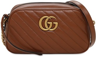 Mini gg marmont 2.0 leather camera bag - Gucci - Women