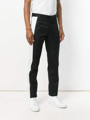 Alexander McQueen striped slim-leg twill trousers