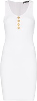Thumbnail for your product : Balmain Button Detail Stretch Knit Dress
