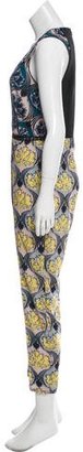 Yigal Azrouel Cropped Printed Jumpsuit