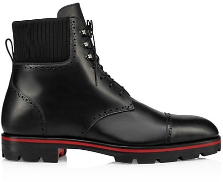 christian louboutin combat boots