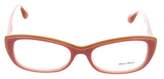Thumbnail for your product : Miu Miu Logo Narrow Eyeglasses