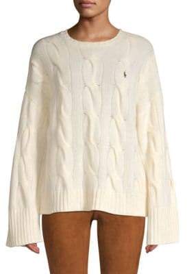 Polo Ralph Lauren Wool& Cashmere Cable Knit Sweater - ShopStyle