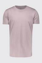Thumbnail for your product : boohoo Short Sleeve Longline T Shirt With Curve Hem