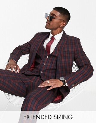 TWW041421-YARN DYED CHECK SUIT-MULTI – Leisure Club Official