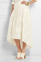 Thumbnail for your product : Chloé Silk-blend fil coupé skirt