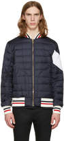 Thumbnail for your product : Moncler Gamme Bleu Navy Quilted Bomber Jacket