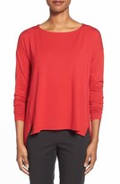 Thumbnail for your product : Eileen Fisher Wide Neck Boxy Top