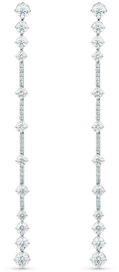 De Beers Jewellers 18kt white gold diamond Arpeggia one line