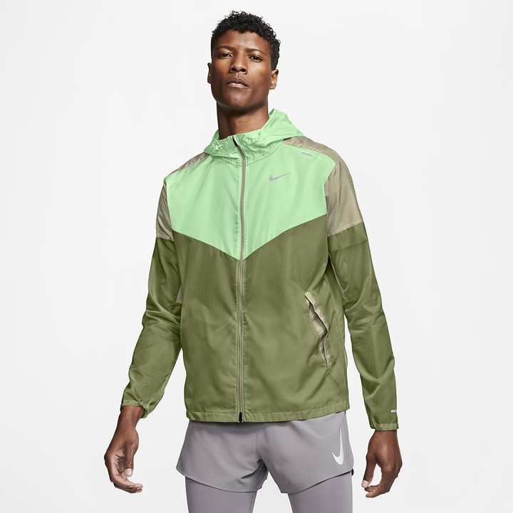 green nike windbreaker mens
