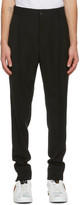 Thumbnail for your product : Dolce & Gabbana Black Wool Pleated Trousers