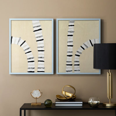 Wrought Studio Marked Grooves I-Premium Framed Print -Ready to Hang - No Nails Required - No Nails Required
