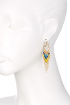 Thumbnail for your product : Cara Accessories Beaded Fringe Drop Earrings