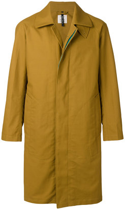Santoni concealed button coat