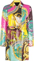 Thumbnail for your product : Versace Baroque print mac coat