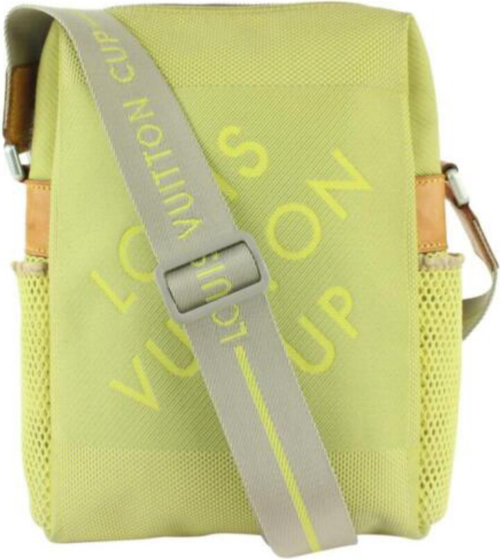 Louis Vuitton, Bags, Louis Vuitton Litter White Green Monogram Lv Logo  Top Handle Shoulder Cross Bag