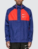nike swoosh packable windbreaker jacket